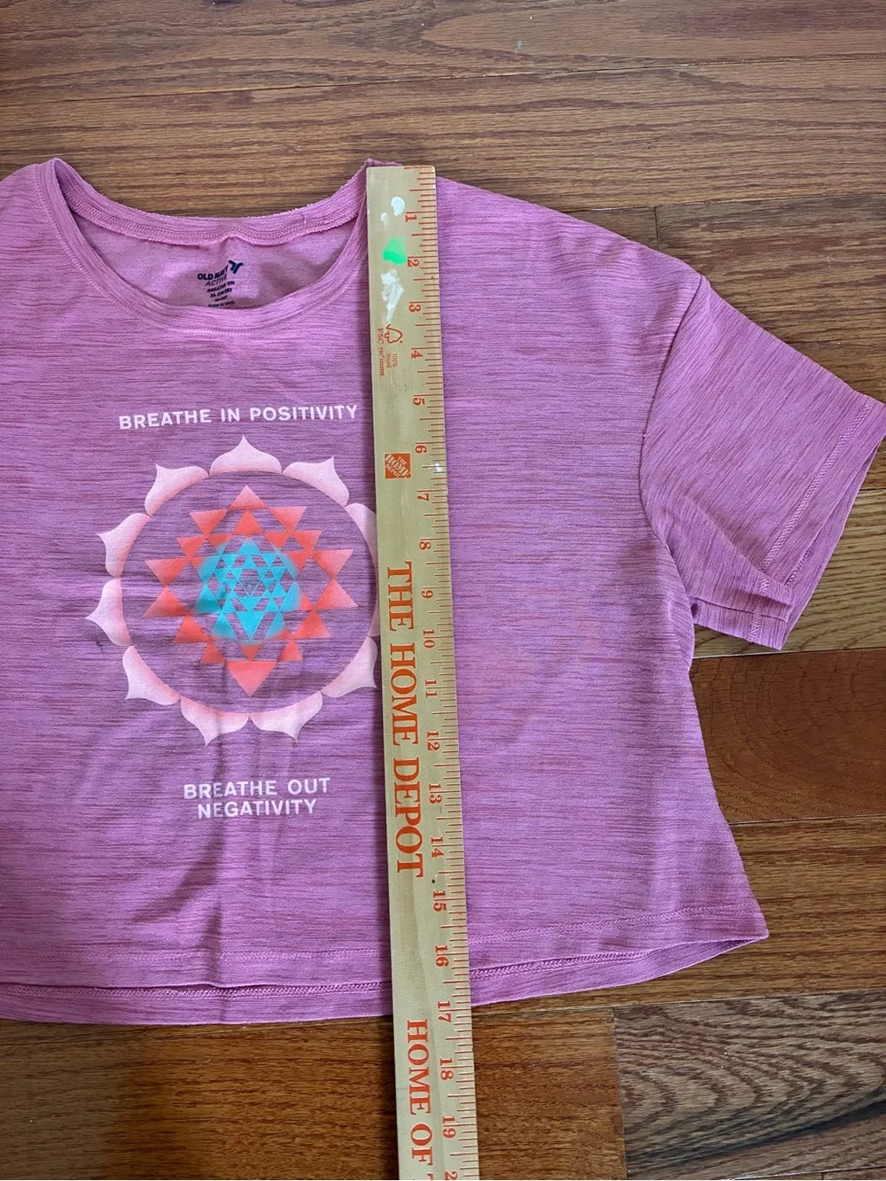 BOGO 🛍️ Old Navy Active Pink Girls' XL 14/16 Breathe On cropped Tee